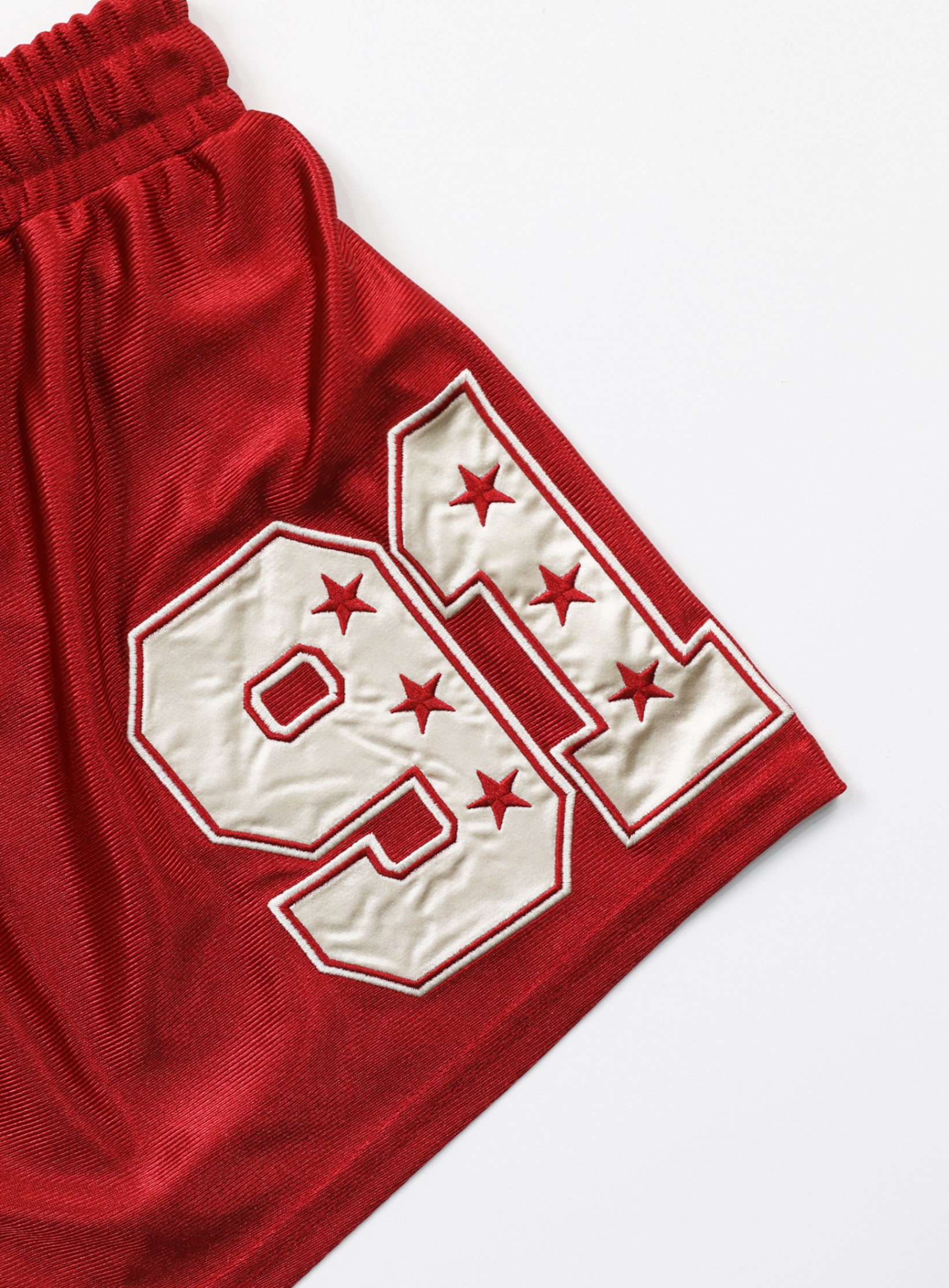 ★BADBLOOD★ 91 Football Shorts Red w-srt24-053 91 Football Shorts - Red
