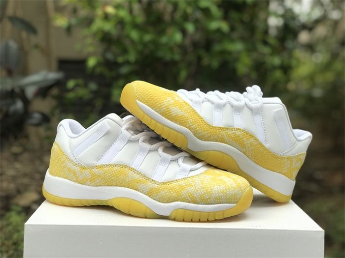  Air Jordan 11 Low WMNS “Yellow Snakeskin”