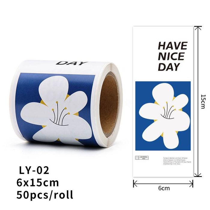 цэцэгтэй стикер наалт 02