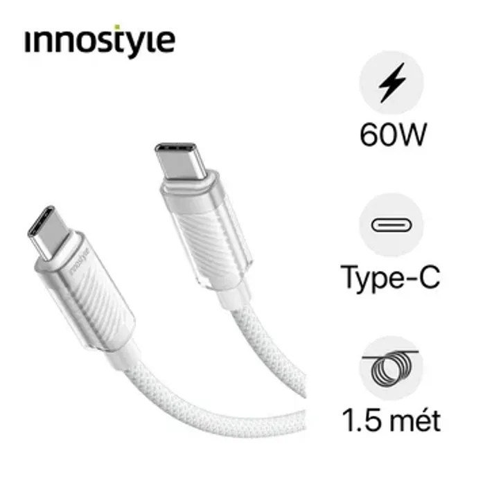 innostyle CrystalShine USB-C to USB-C cable 1.5m