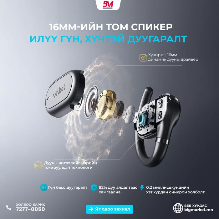 VHbot AI Орчуулгын Чихэвч — Хэлний саадыг үгүй хийе!