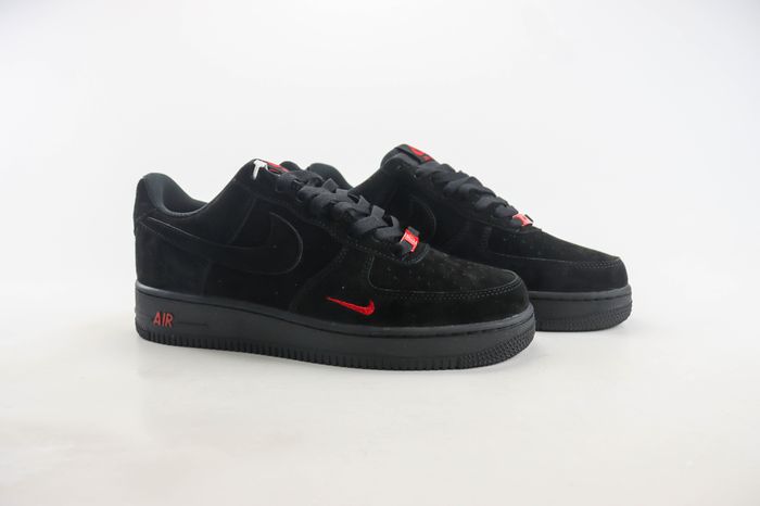 Nike Air Force 1 Low Multi-Swoosh Black Crimson