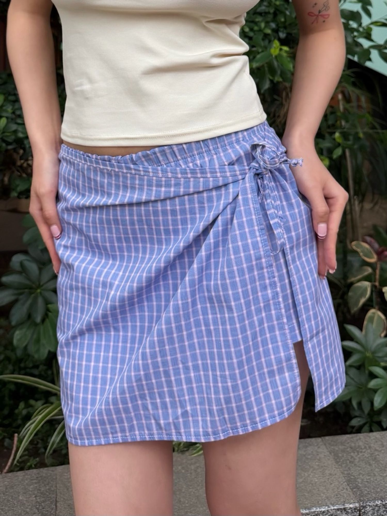Wrapped mini skort/Ягаан судал