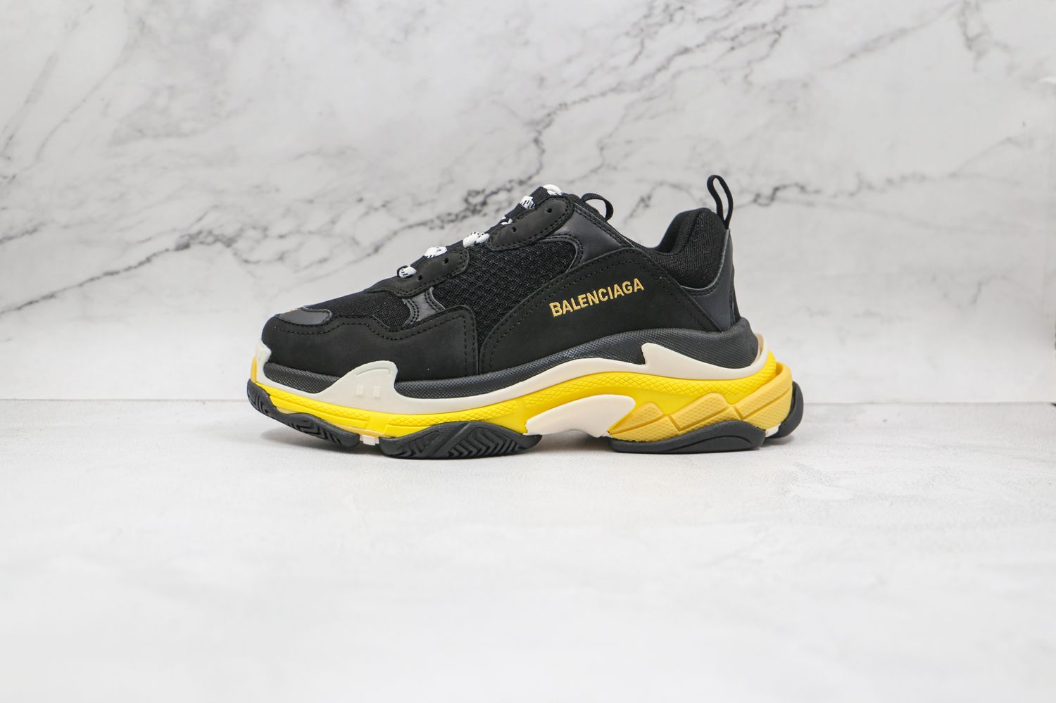Balenciaga Triple S Yellow Black 