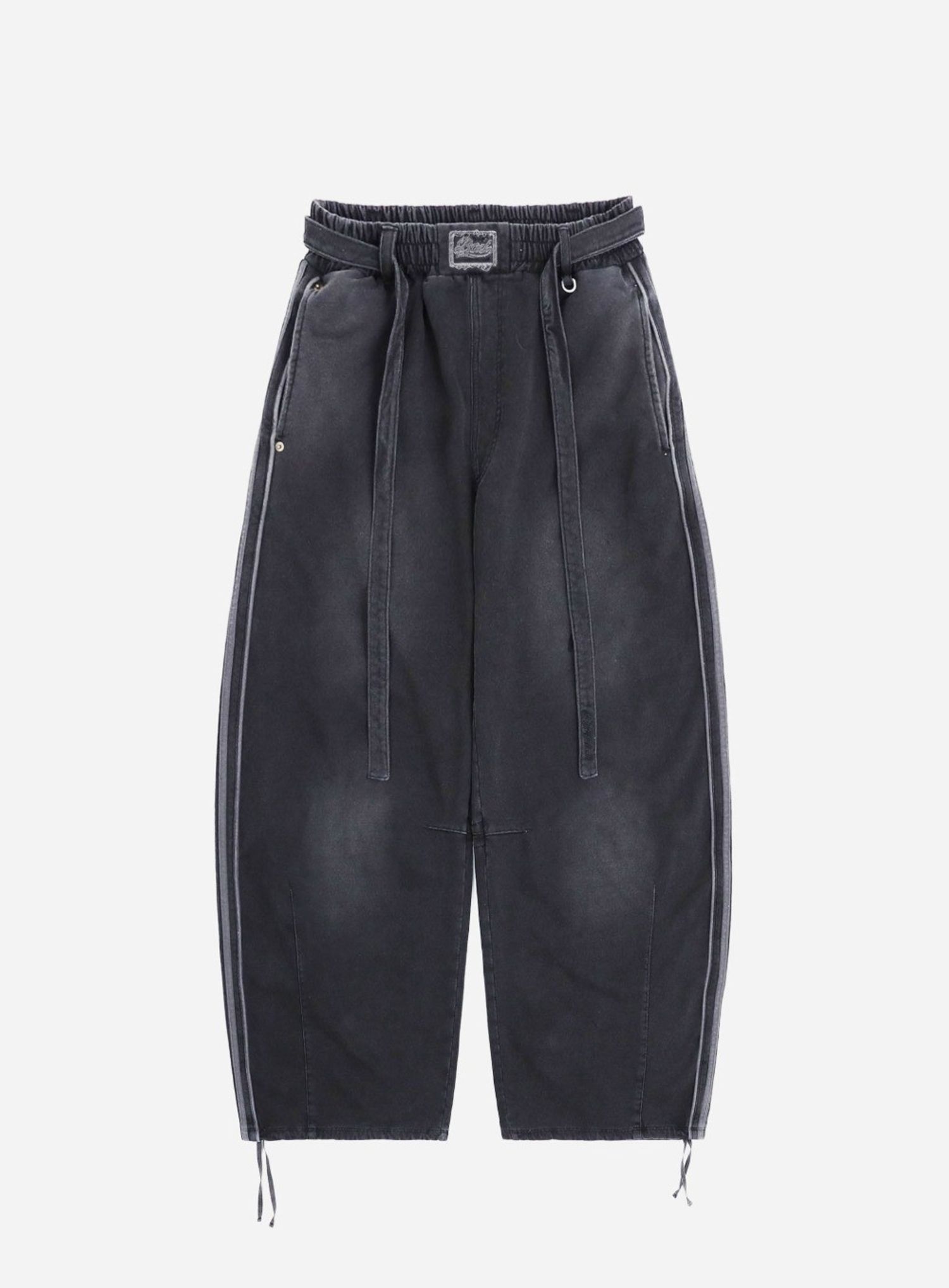 Billy Washed Denim Sweatpants - Black