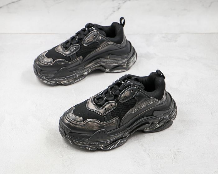 Balenciaga Triple S Black Metallic