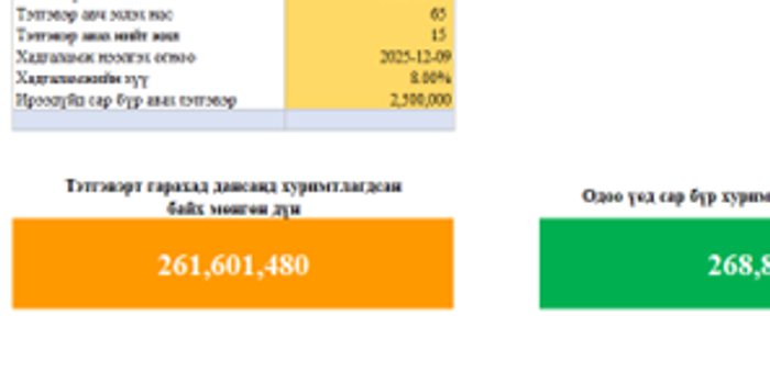 Тэтгэврийн хуримтлал