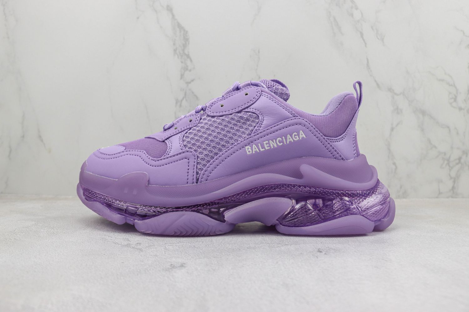Balenciaga Triple S Clear Sole Deep Purple