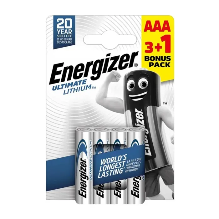 25% SALE Energizer AAA Ultimate Lithium /3ea+1ea/
