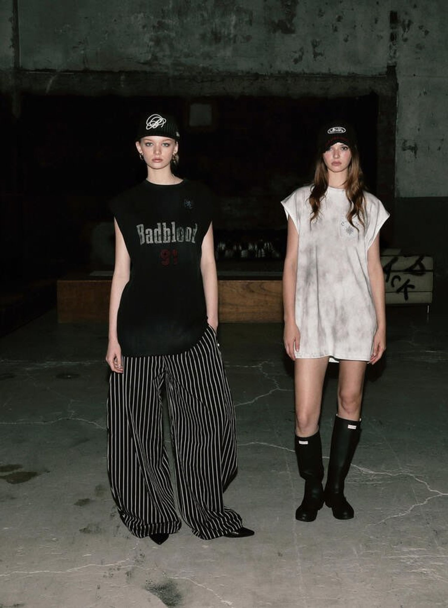 Sun Paided 2 Cut Off Tee - Black