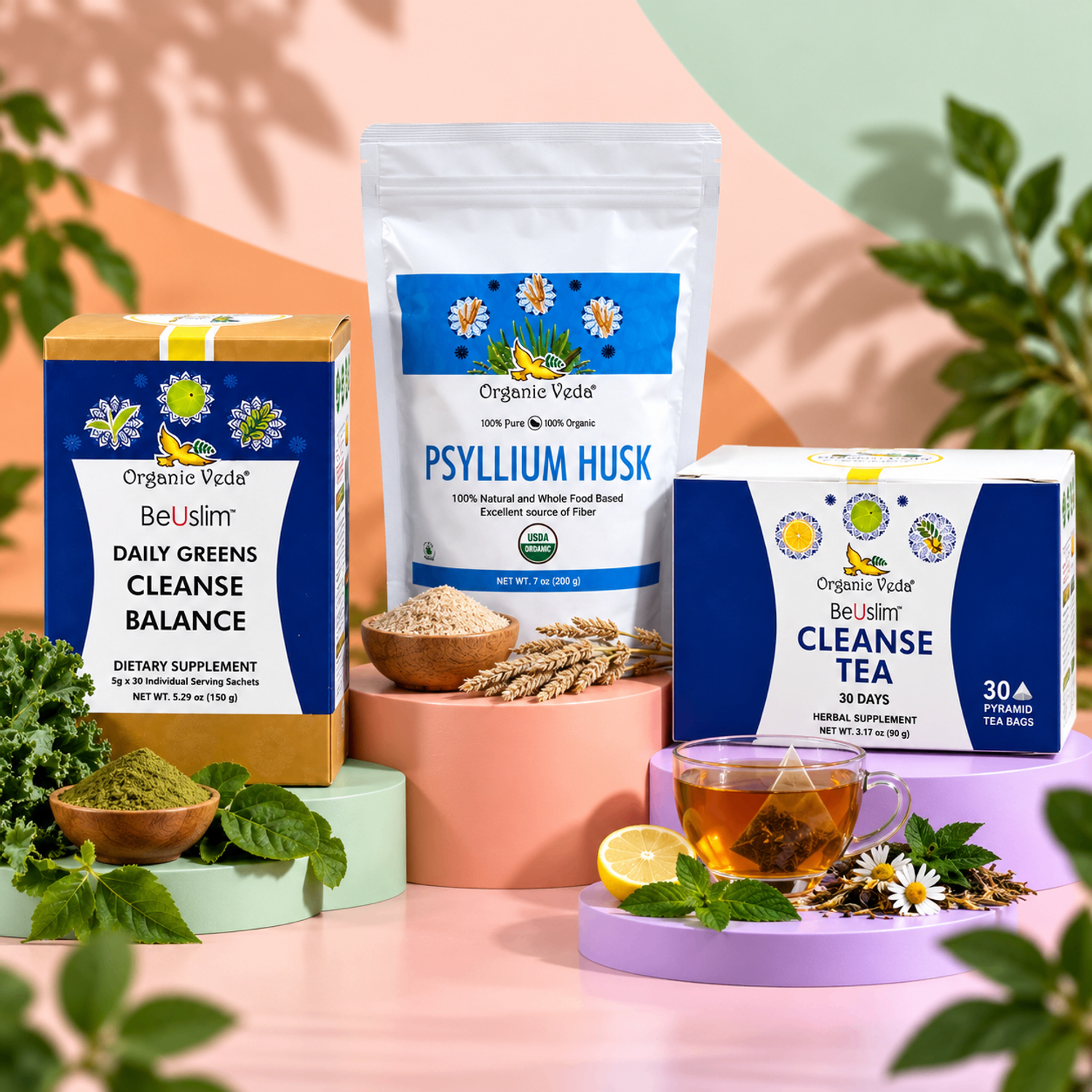 Organic Veda - Fiber and  Detox & Cleanse Bundle