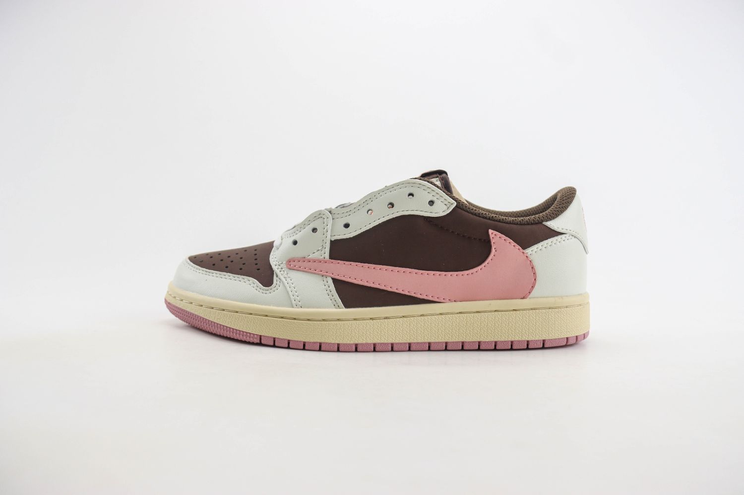 Travis Scott x Air Jordan 1 Low OG "Dark Pony Pink Oxford" Releases Spring 2025