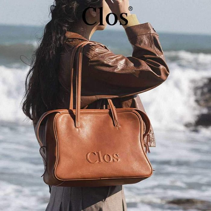 Clos Floral Cowhide Leather Tote Bag