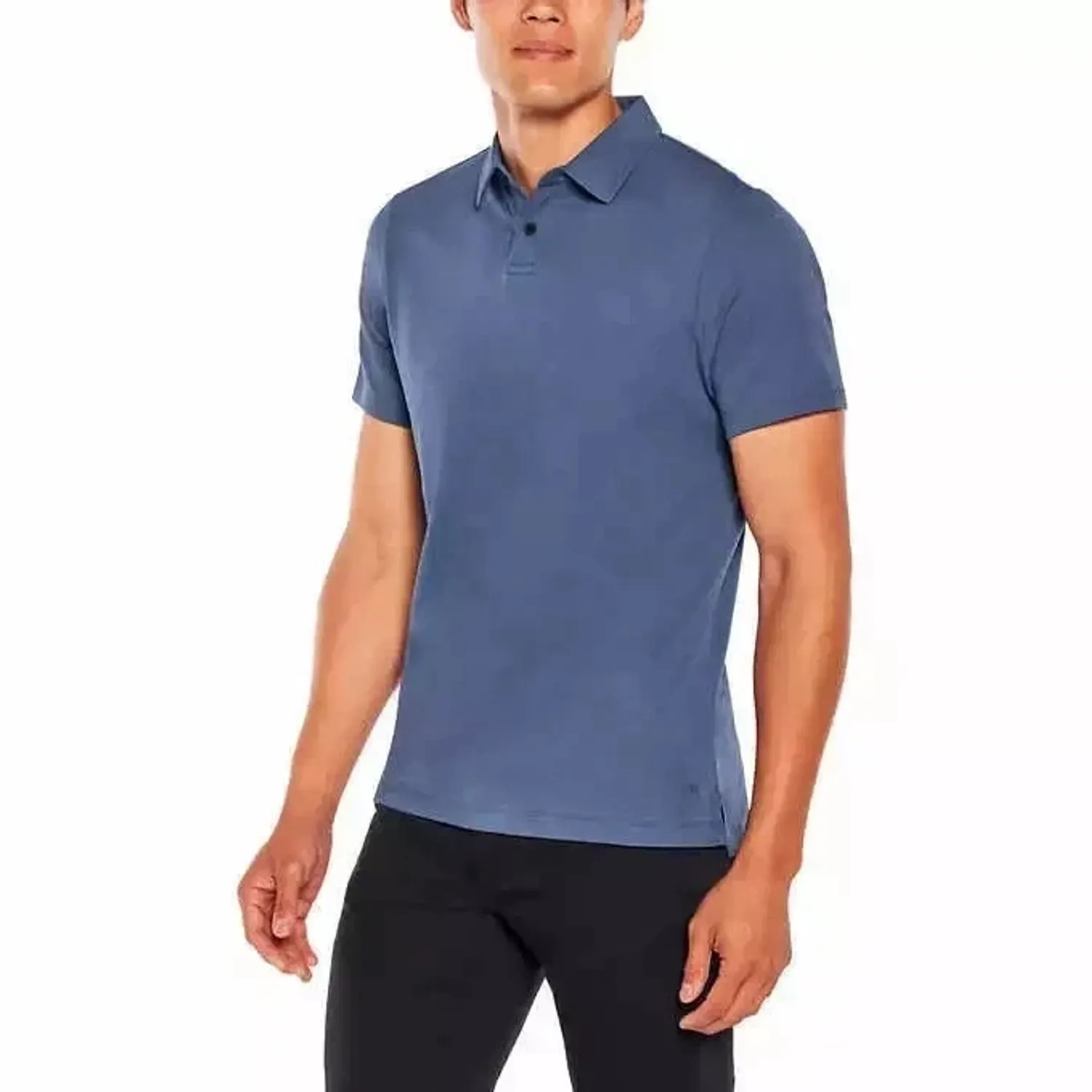Banana Republic Men's Luxe Touch Performance Polo Shirt, Blue, Size M