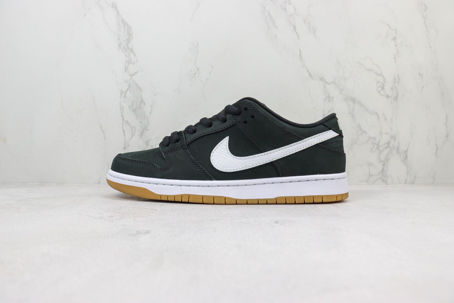 Nike SB Dunk Low Black and Gum Light Brown