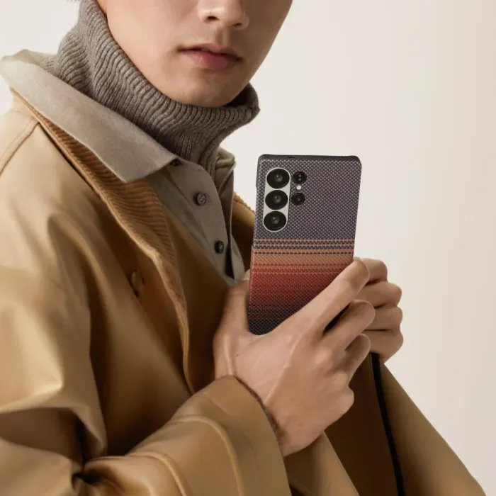 S25 Ultra Tactile Woven case SUNSET