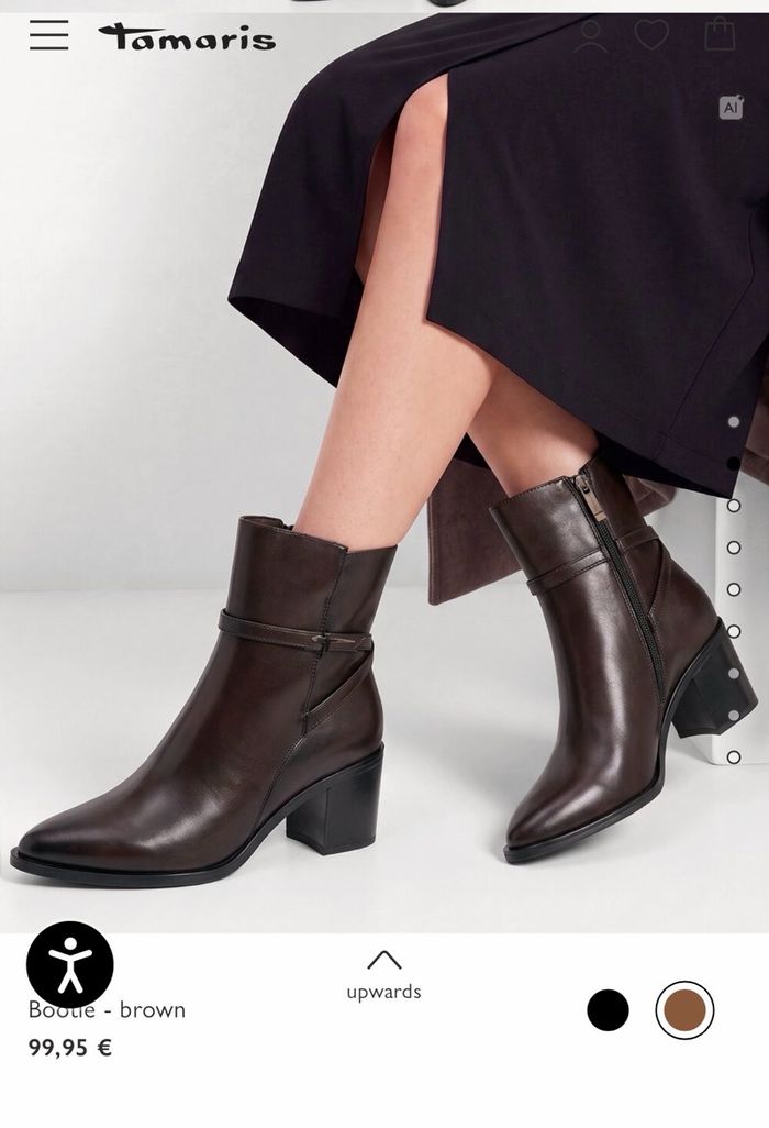 Tamaris bootie brown