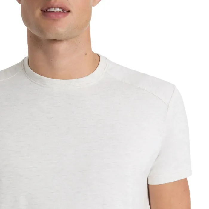 Kenneth Cole New York Men's Short Sleeve Dress T-Shirt, Light Grey, X-Large