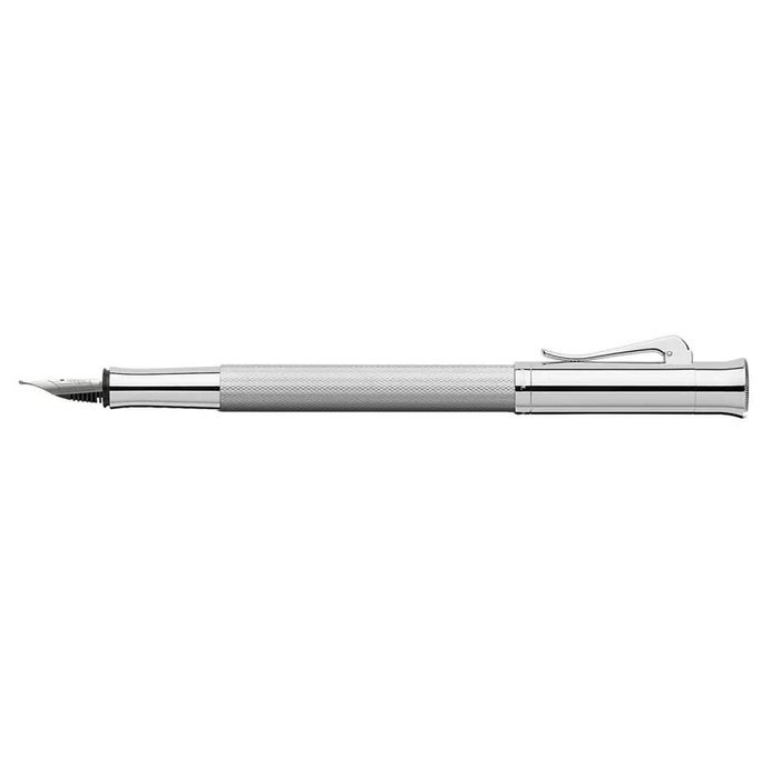 Graf von Faber-Castell Guilloche Rhodium Fountain pen Medium Nib 