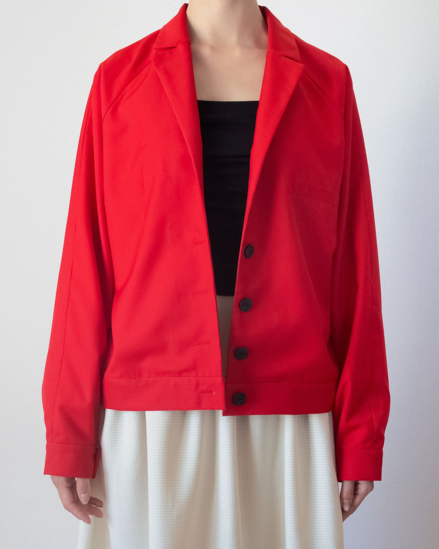 Raglan sleeve jacket 