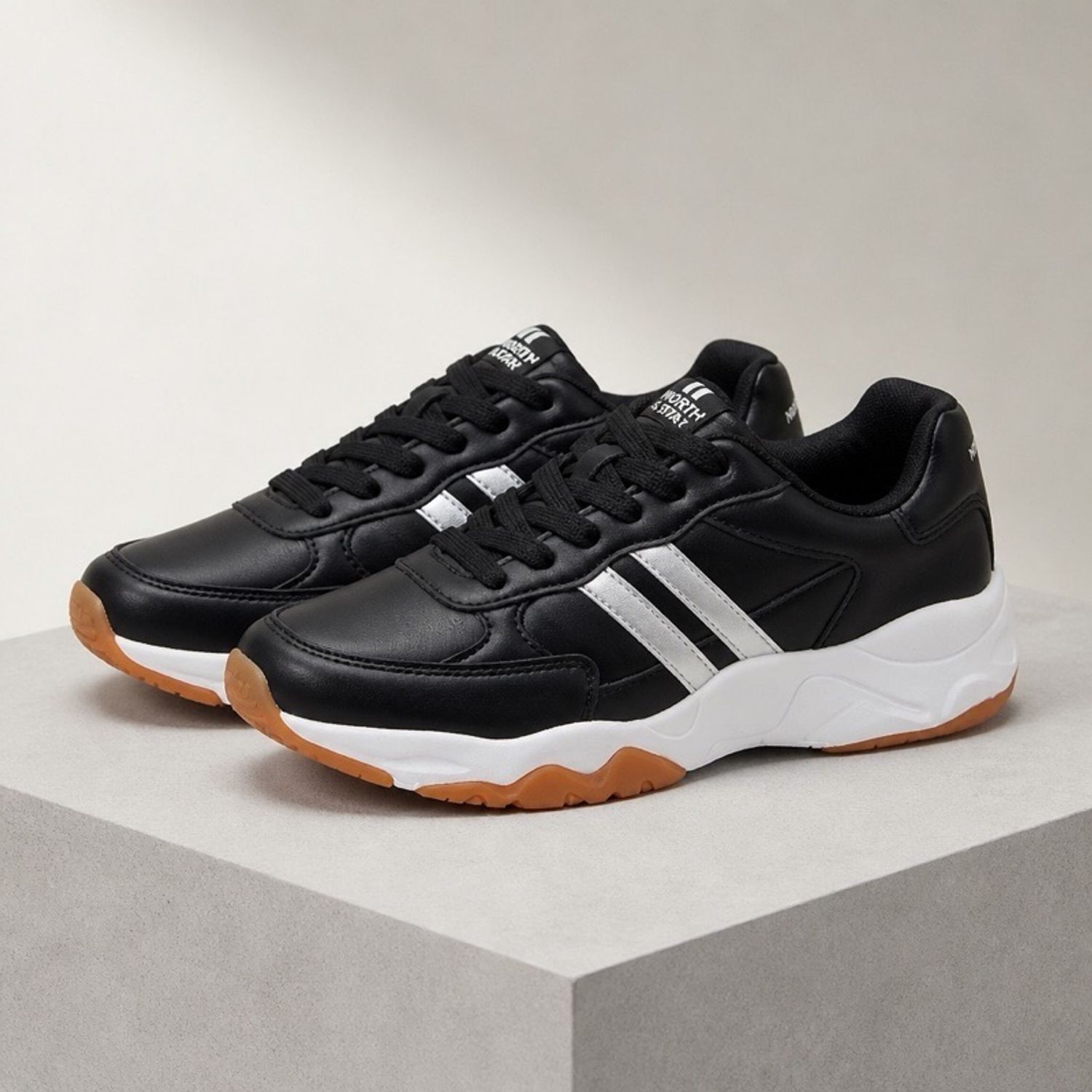 North Star white line black