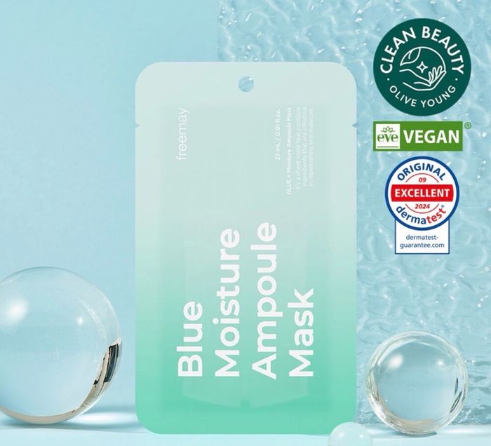 FREEMAY BLUE MOISTURE AMPOULE MASK 