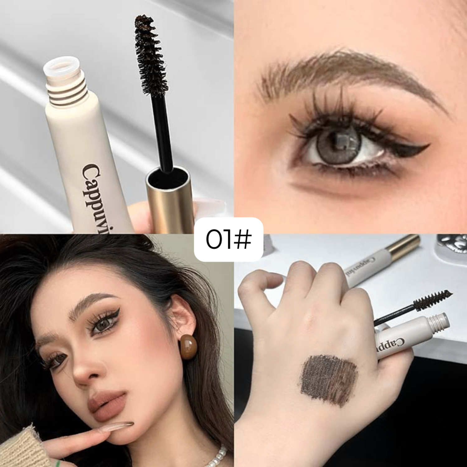 ✨ Cappuvini Eyebrow Mascara – Хөмсөг хэлбэржүүлэгч маскара
