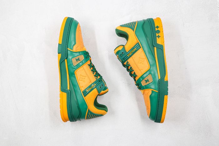 LOUIS VUITTON Trainers 'Orange Monogram with Green'