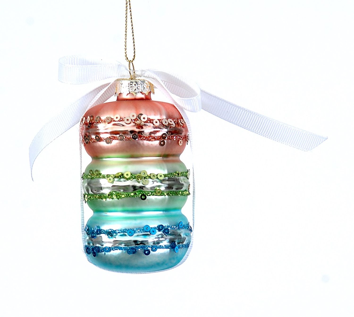 Glass pink/green/blue macron