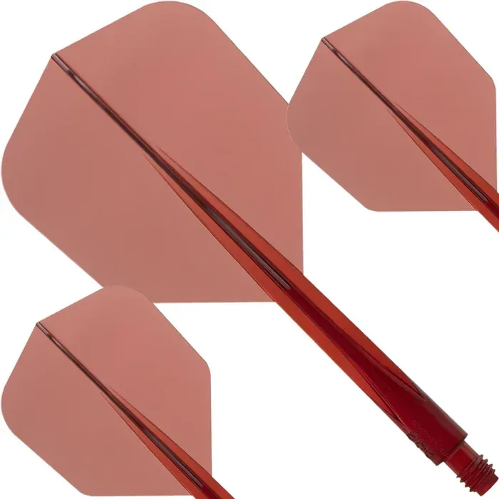  CONDOR AXE FLIGHTS - Small - Clear Red