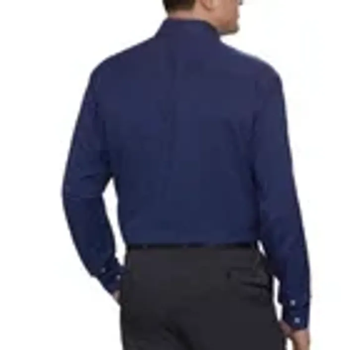 NEW Men's Kenneth Cole Dress Shirt Dark Blue Size M 15 - 15.5