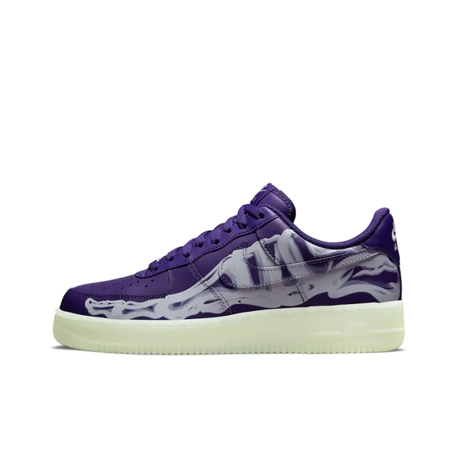 Nike Air Force 1 Low '07 QS Purple Skeleton Halloween