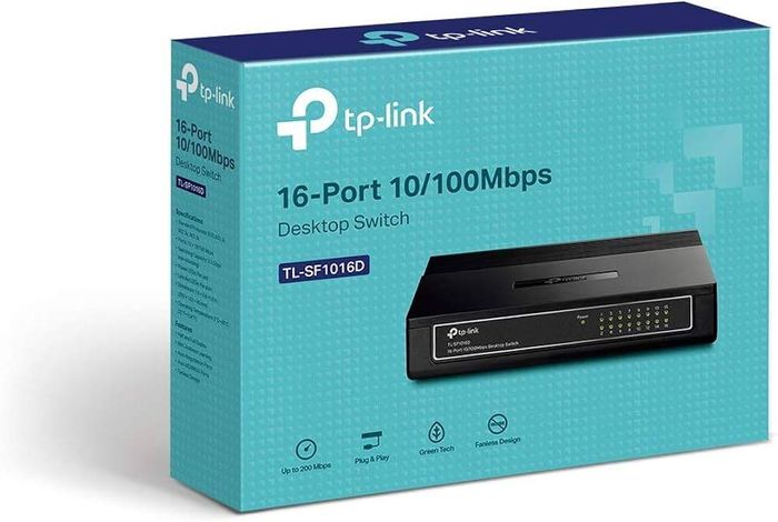 TP-Link TL-SF1016D 16 Port 10/100Mbps Fast Ethernet Switch