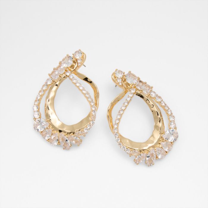 SONJA-972-GOLD/CLEAR MULTI-L Earrings