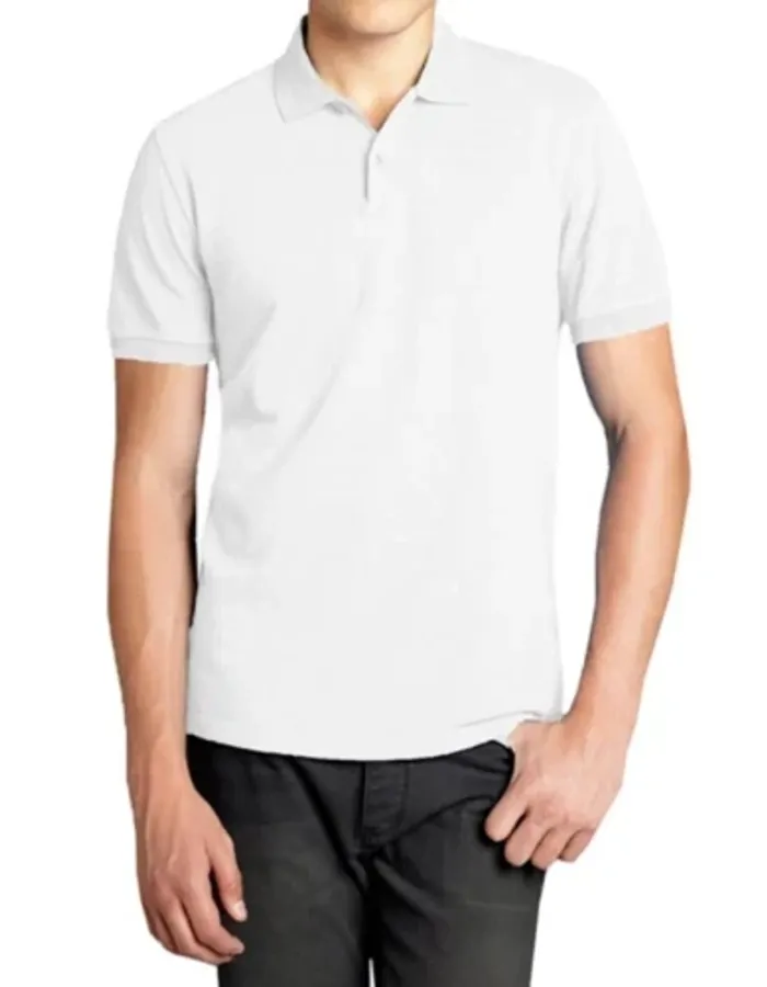 32 Degrees Cool Men's Short Sleeve 2 Button Polo Shirt White, Size XXL