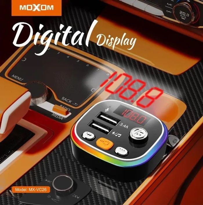 Moxom VC26 Машины Цэнэглэгч & Хөгжим (mp3) & Блүтүүт FM Дамжуулагч