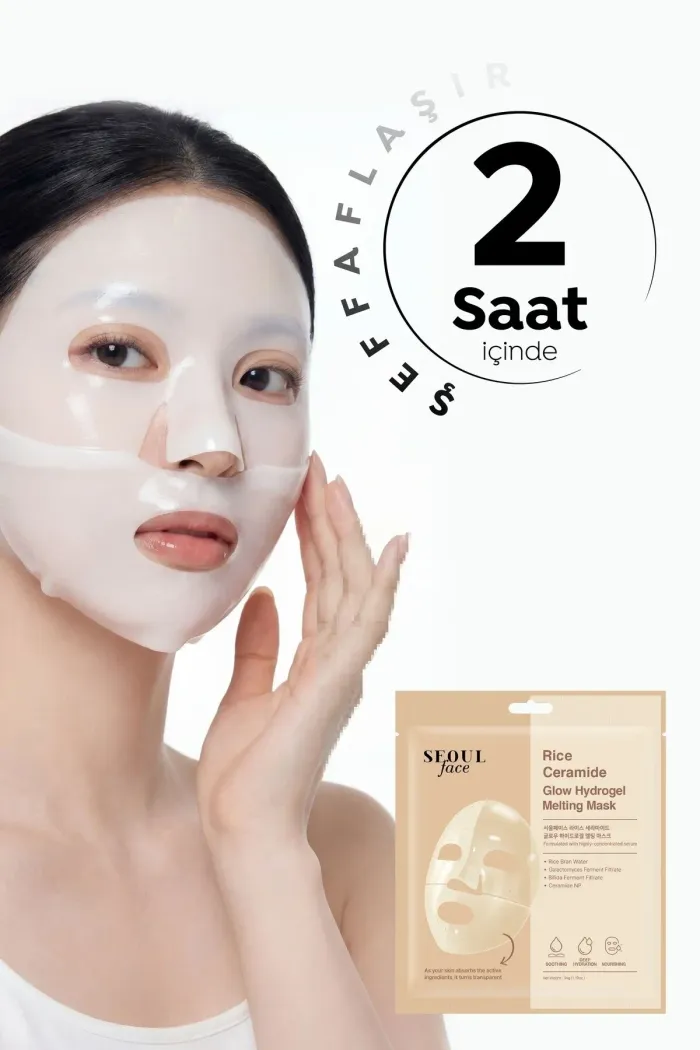 Seoul Face Rice Ceramide Glow Hydrogel Melting Mask