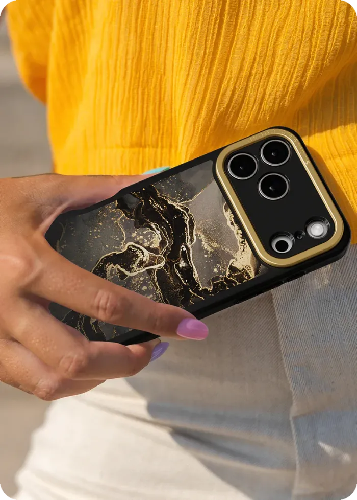 17 Pro  marbly midnight gold 