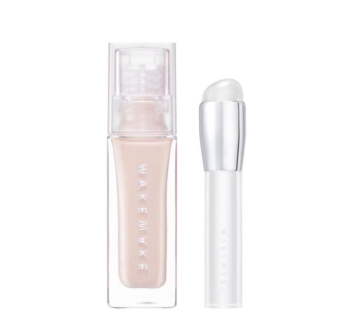 WAKEMAKE SHEER GLOW LIQUID HIGHLIGHTER BRUSH SET