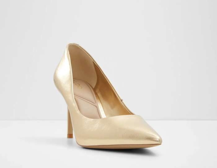 STESSYMID-715-GOLD-Ladies Dress Shoes