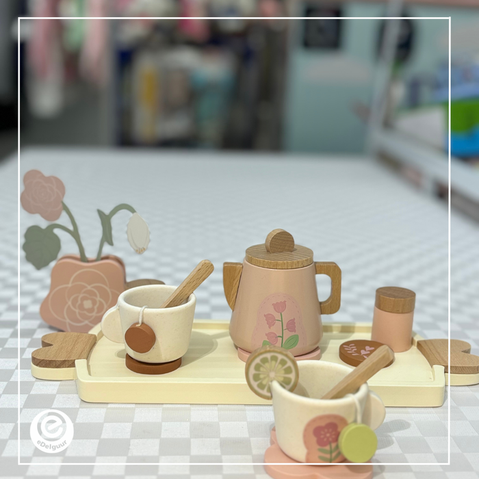 Wooden afternoon tea toy