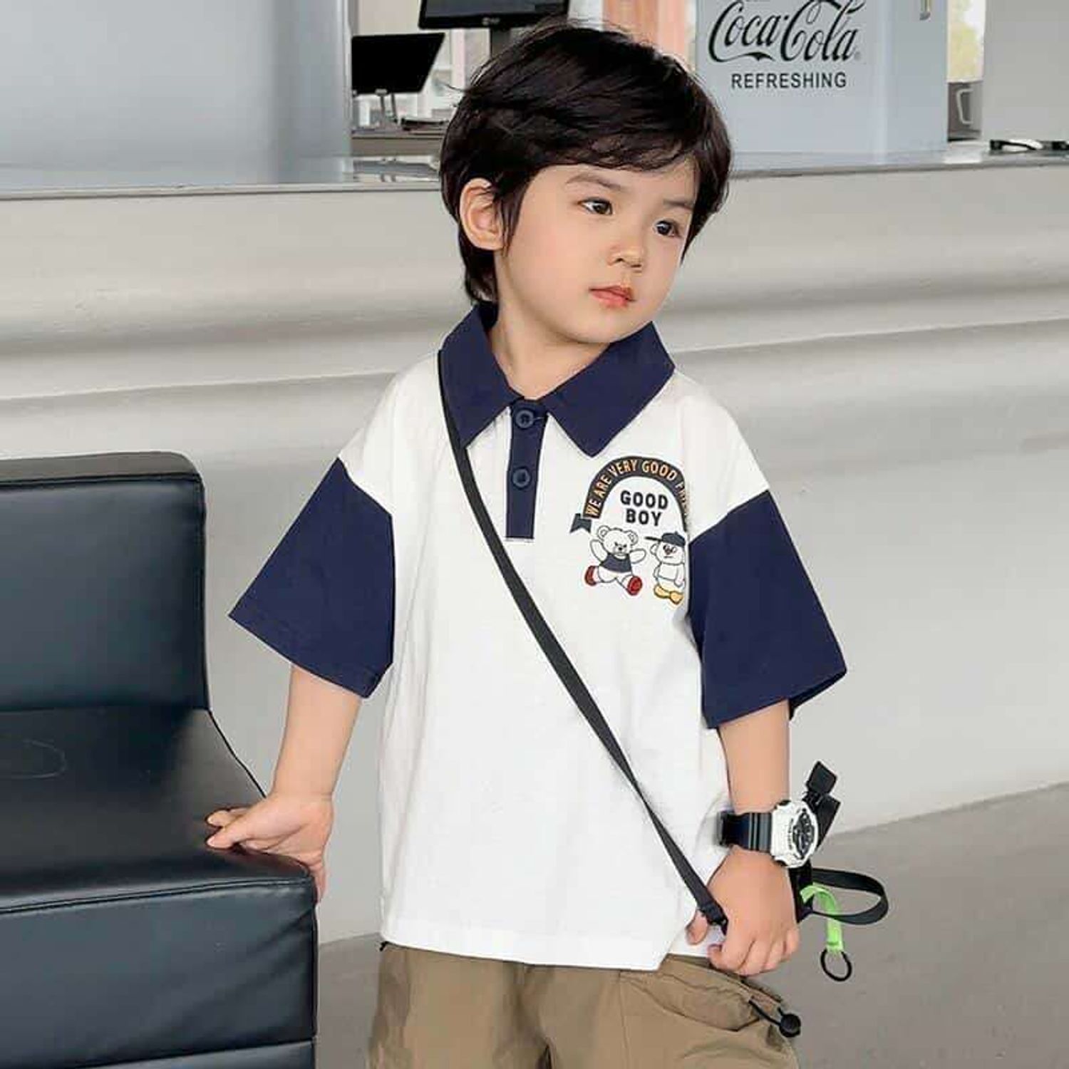 RE хөх захтай polo Фудболка