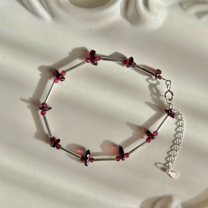 “Garnet” анар мөнгөн бугуйвч