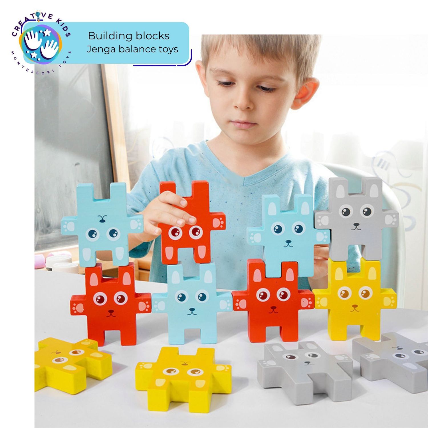 Building blocks Jenga balance toys