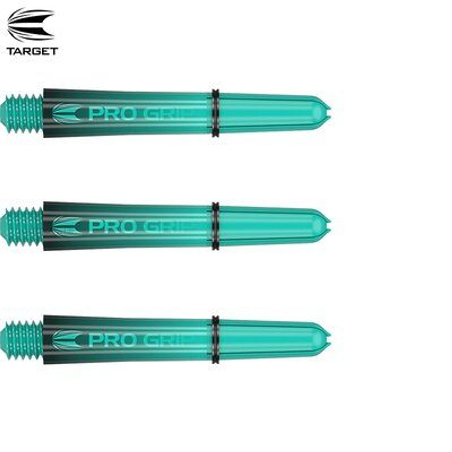 Target Pro Grip Sera Shafts - Black & Aqua