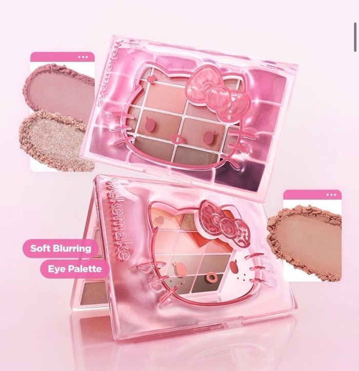 WAKEMAKE 31 PINK LIKE BLURRING EYE PALLETE HELLO KITTY LIMITED 