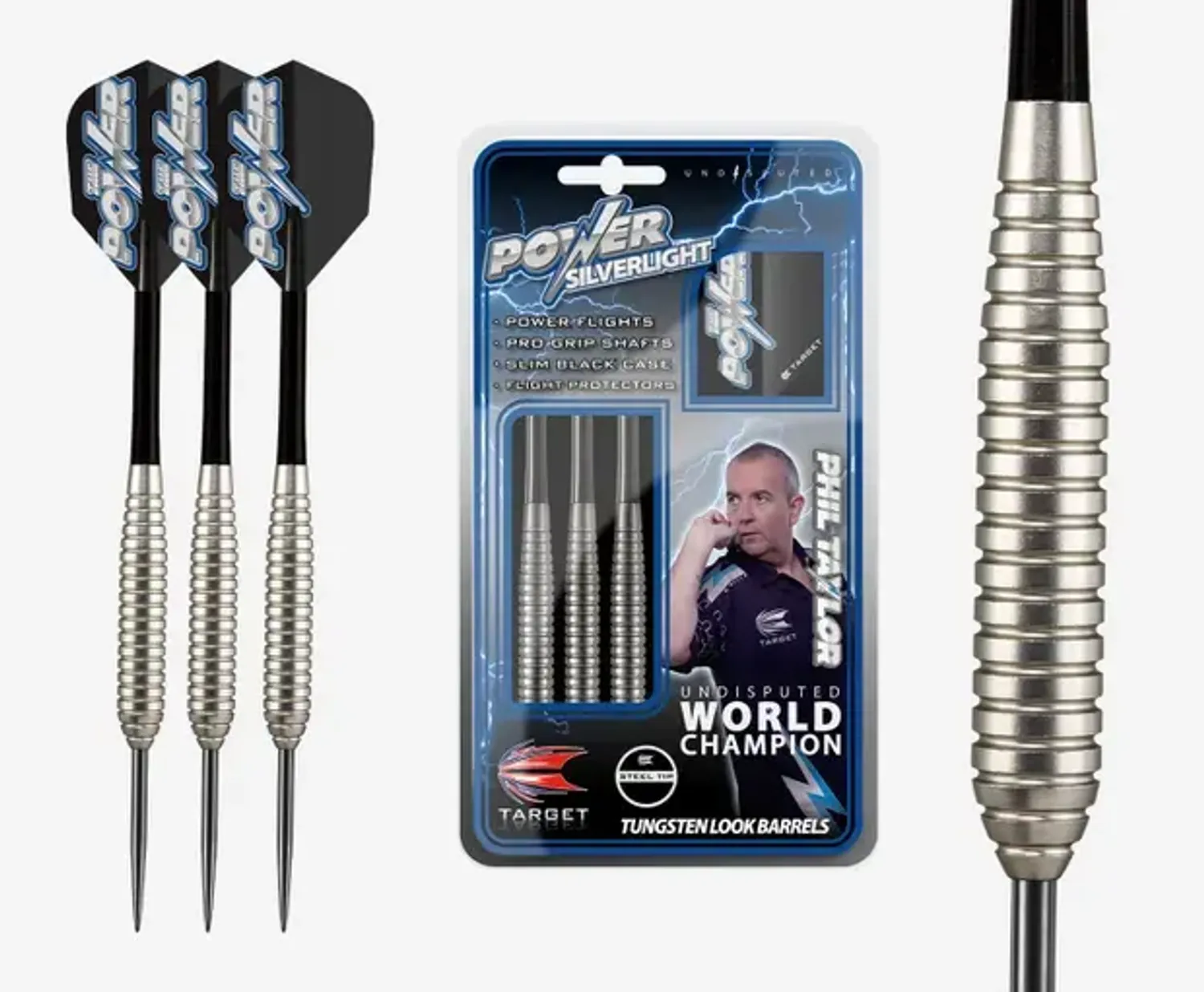 TARGET Phil Taylor Power Silverlight GR 24G - Steel Tip - Brass