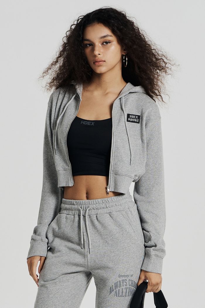 Womens Light Cotton Zip-up Hoodie