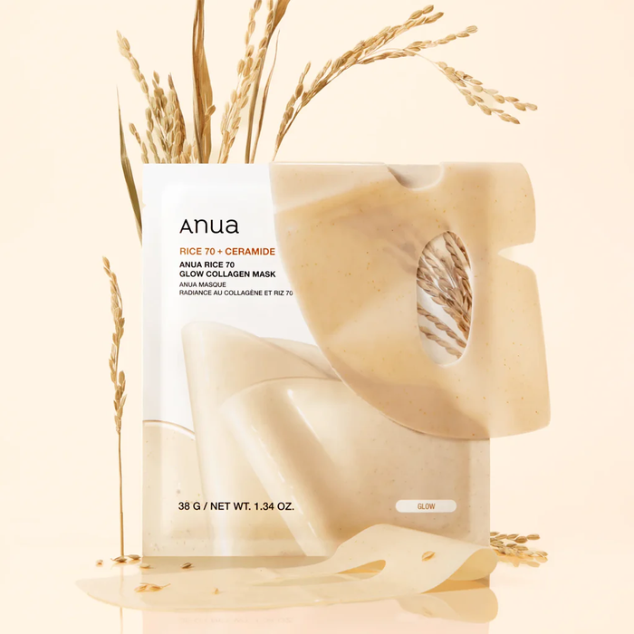 Anua Rice 70+Ceramide Glow Collagen Mask 38g