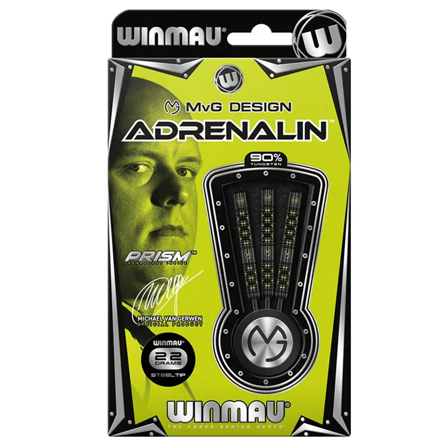 Winmau MVG ADRENALIN Tungsten 90% Steel Tip